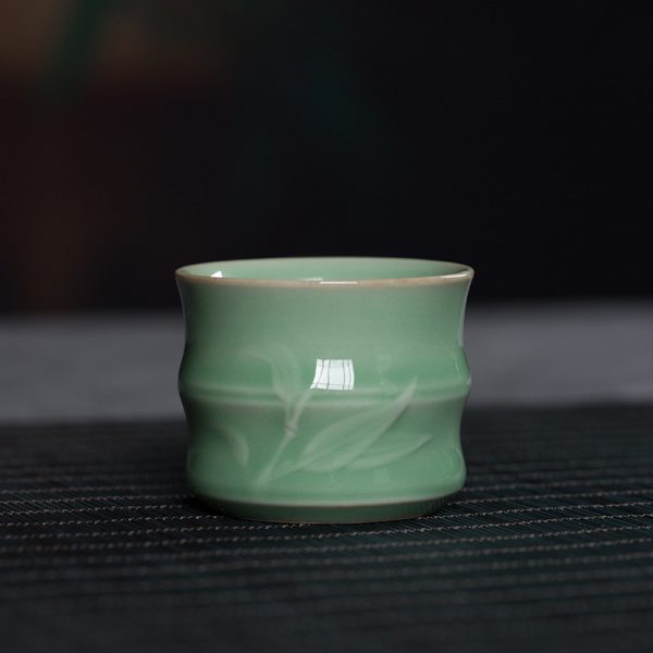 龙泉青瓷主人杯陶瓷品茗杯功夫茶具家用创意茶杯单杯个人手工杯