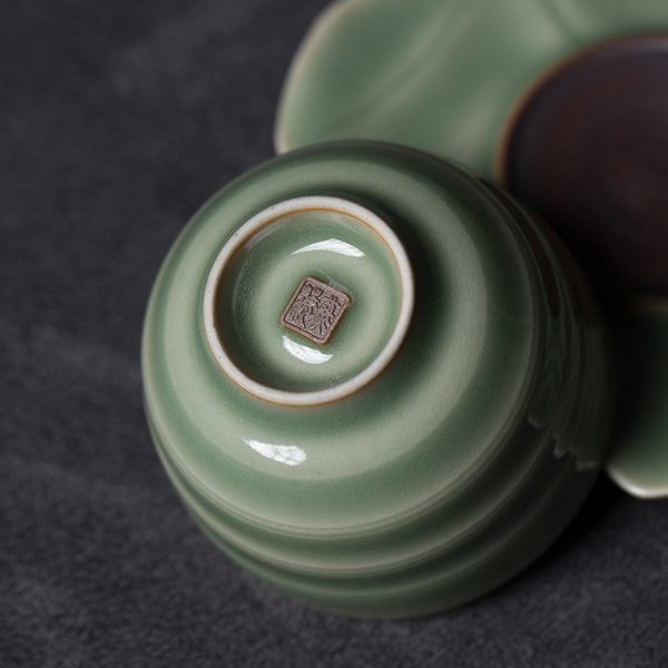 龙泉青瓷 功夫茶具手工主人杯单杯 陶瓷杯子品茗杯茶盏小茶杯批发