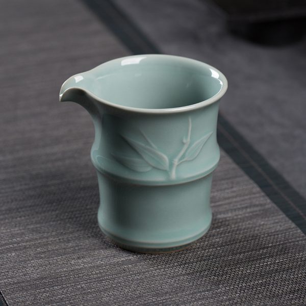 龙泉青瓷 陶瓷公道杯功夫茶具茶海创意分茶器倒茶杯家用客厅匀杯