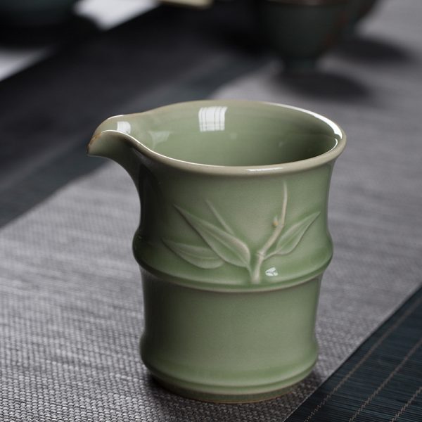 龙泉青瓷 陶瓷公道杯功夫茶具茶海创意分茶器倒茶杯家用客厅匀杯
