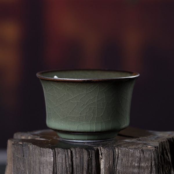 龙泉青瓷 功夫茶具茶杯主人杯陶瓷铁胎家用品茗杯个人单杯喝茶杯