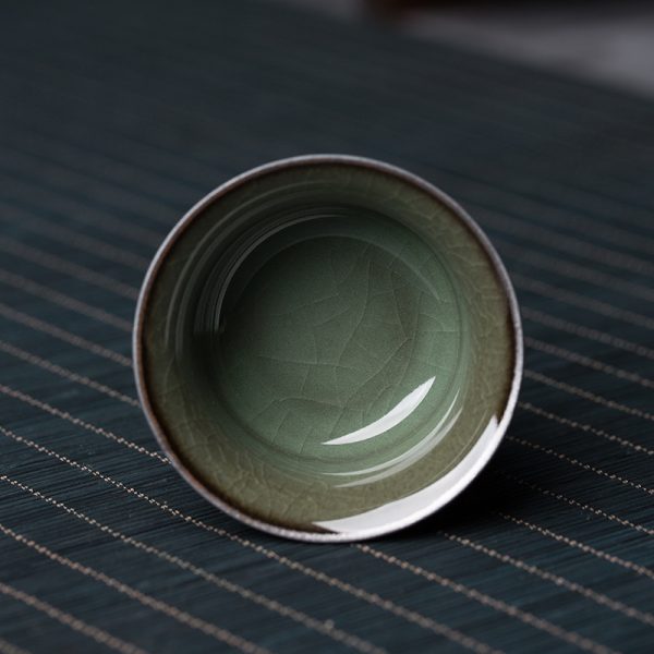 龙泉青瓷 功夫茶具茶杯主人杯陶瓷铁胎家用品茗杯个人单杯喝茶杯
