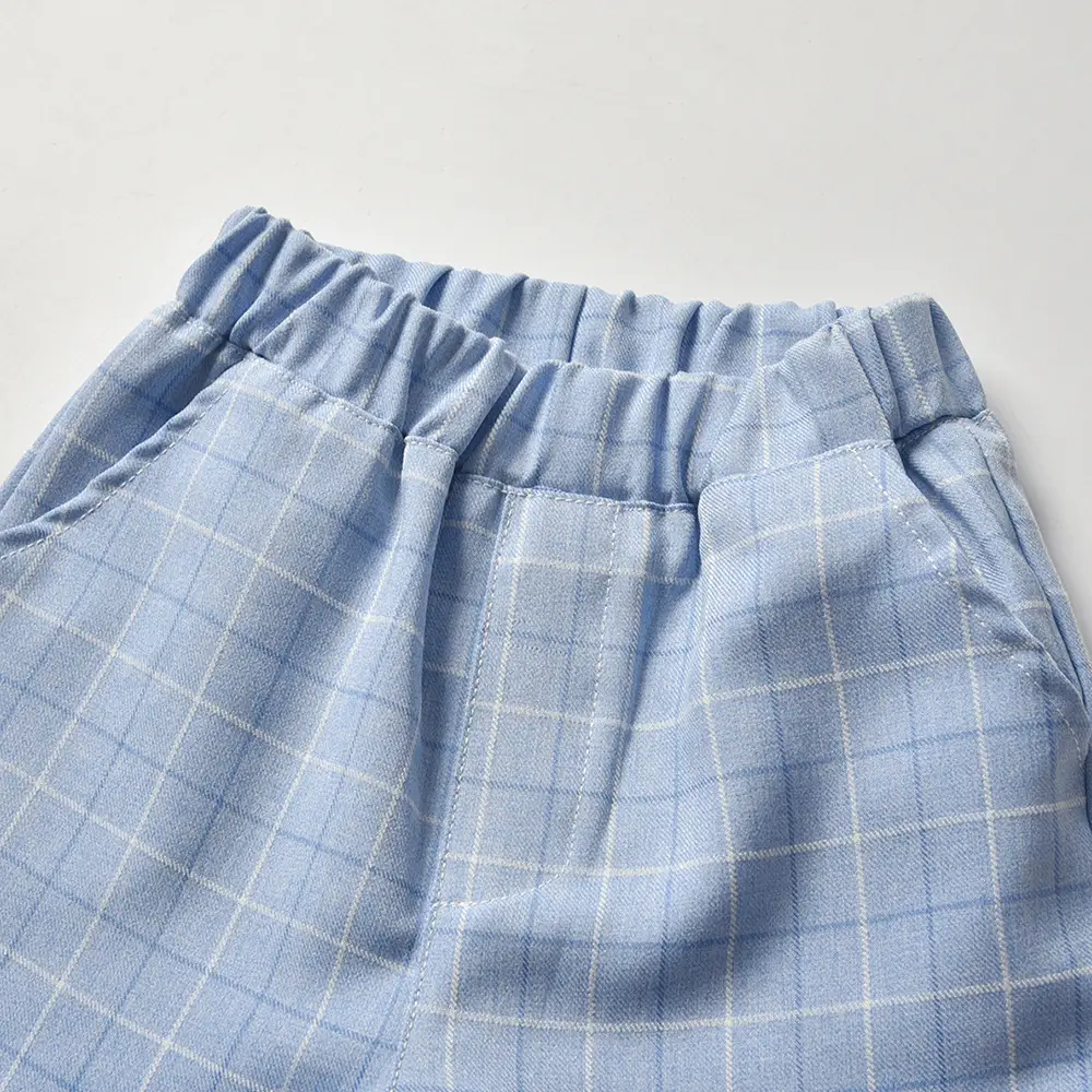童装套装 男童秋季新款西服三件套马甲衬衫长裤宝宝周岁礼服