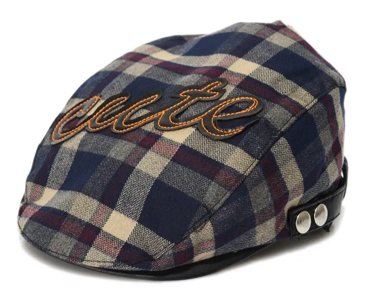 儿童cute贝雷帽 儿童鸭舌帽 韩版男女宝宝帽子 男宝宝爵士帽