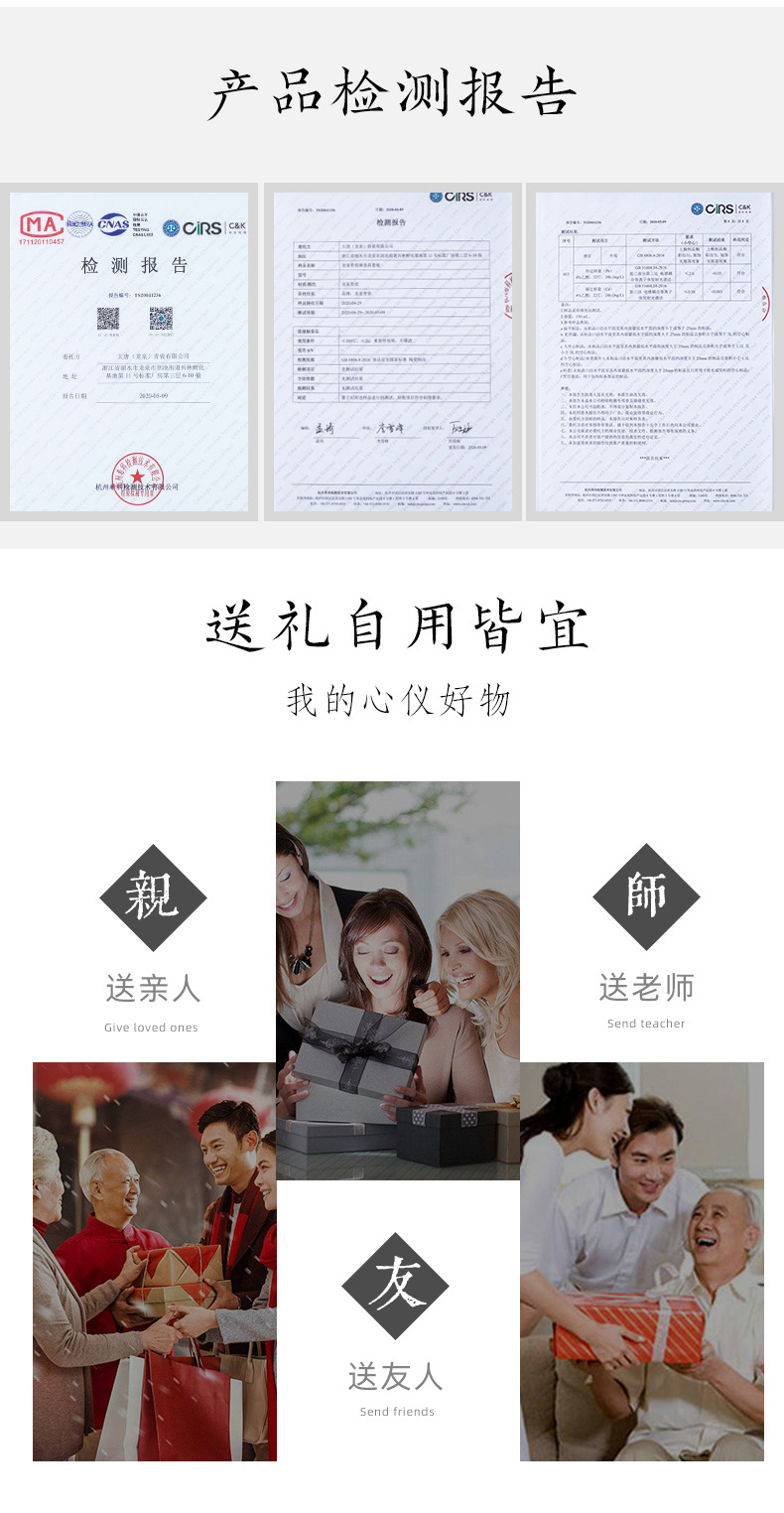 陶瓷功夫茶杯主人杯单杯 龙泉青瓷手工品茗杯中式个人普洱茶碗盏