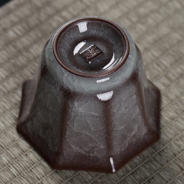 龙泉青瓷 功夫茶具主人杯手工品茗杯单杯 陶瓷中式家用冰裂纹茶杯