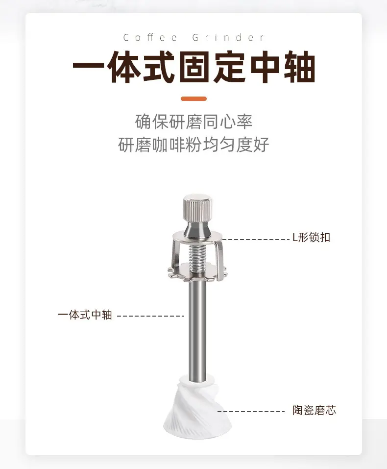 便携迷你手磨咖啡豆玻璃罐手摇研磨器家用手动研磨机磨豆机咖啡机