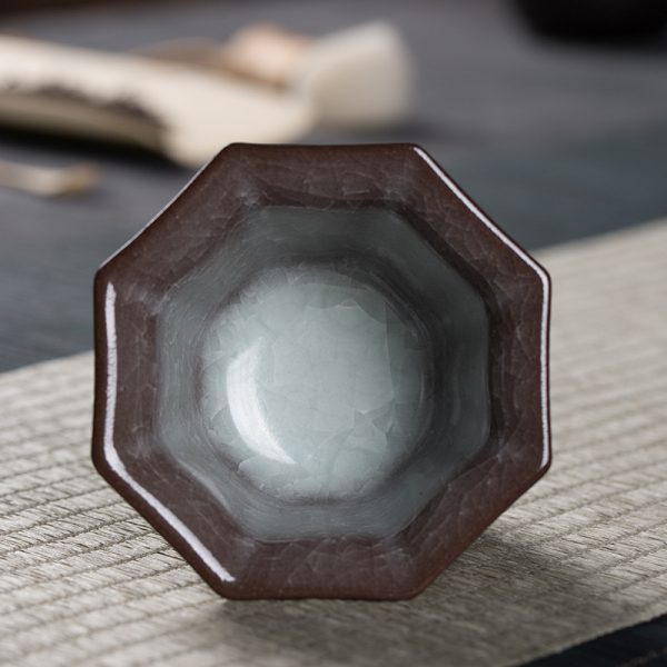 龙泉青瓷 功夫茶具主人杯手工品茗杯单杯 陶瓷中式家用冰裂纹茶杯