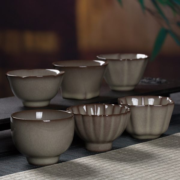 龙泉青瓷 功夫茶杯品茗杯主人杯 陶瓷纯手工喝茶单杯家用会客茶碗