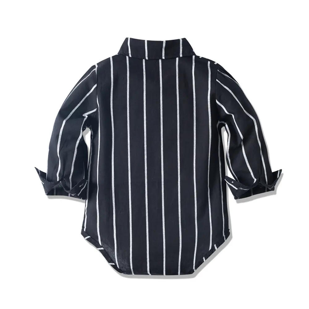加工定制欧美跨境男宝宝绅士套装爬服马甲三件套批发秋季新款童装