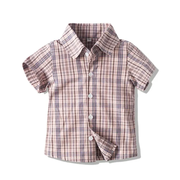 加工定制 跨境男童宝宝绅士套装短袖衬衫背带领结礼服 表演服厂家