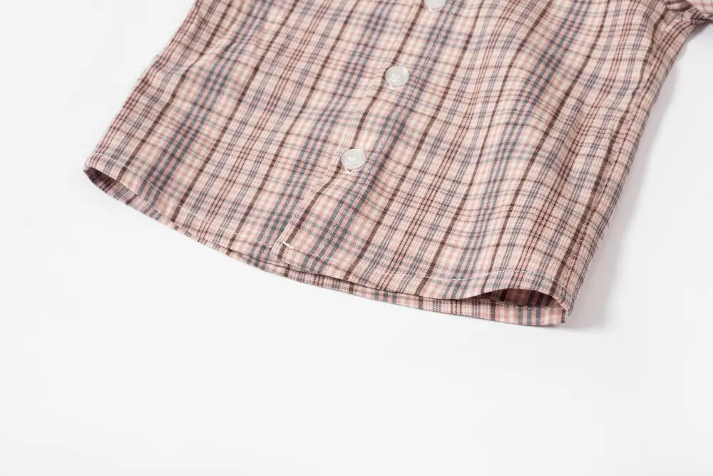 加工定制 跨境男童宝宝绅士套装短袖衬衫背带领结礼服 表演服厂家