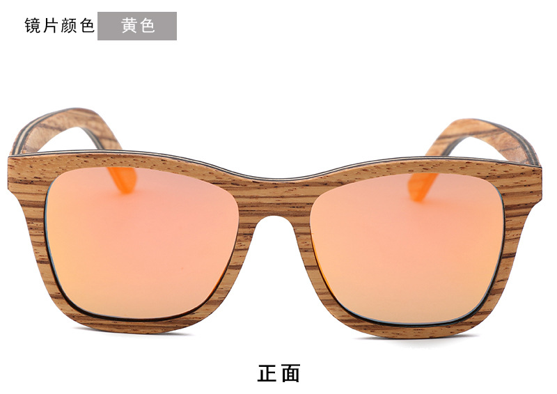 跨境木夹层框架竹木眼镜  时尚骑行偏光太阳眼镜  厂家现货可定制