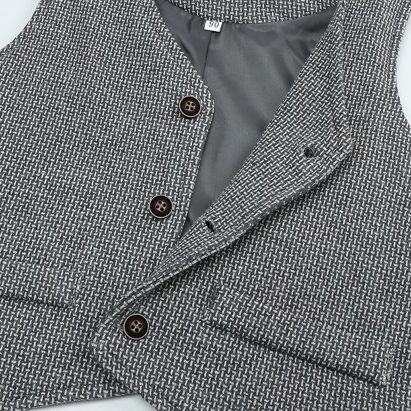 跨境童装2023春秋新款小孩衣服儿童套装宝宝周岁礼服绅士套装批发