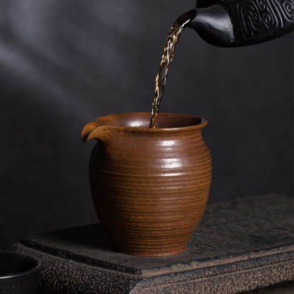 龙泉青瓷 公道杯功夫茶具陶瓷茶海手工大容量匀杯 青年艺术师手作