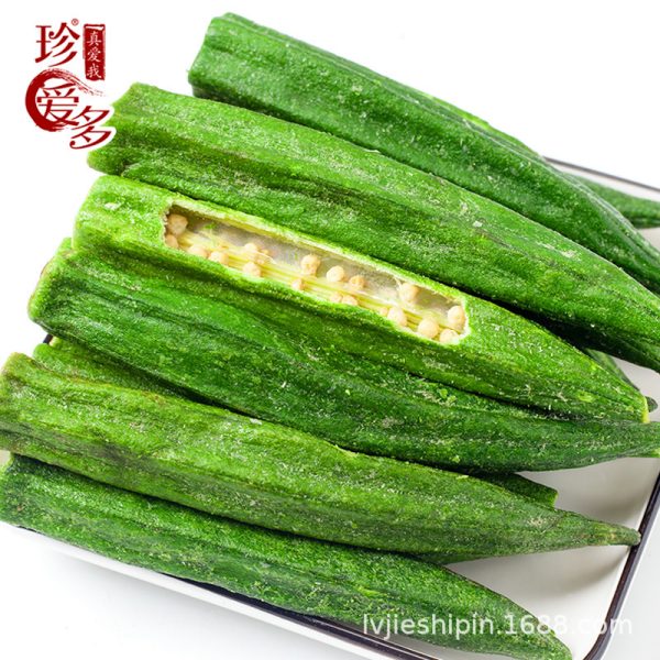 新鲜秋葵脆干脱水即食综合果蔬脆散装厂家批发整箱1kg休闲零食