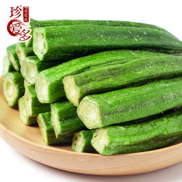 新鲜秋葵脆干脱水即食综合果蔬脆散装厂家批发整箱1kg休闲零食