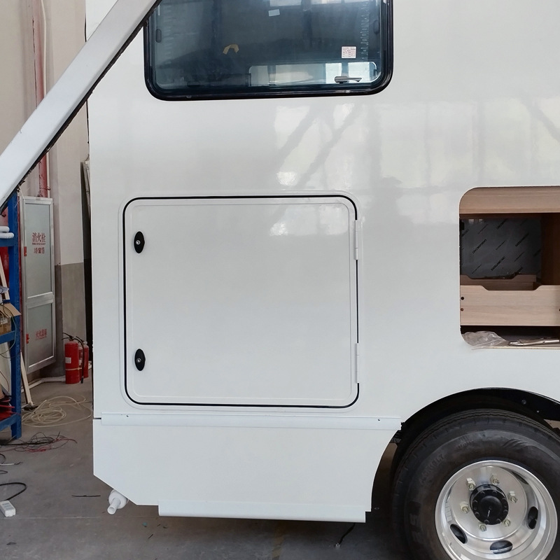 房车铝合金舱门 旅居车行李仓拖挂车带锁行李置物舱防水舱门