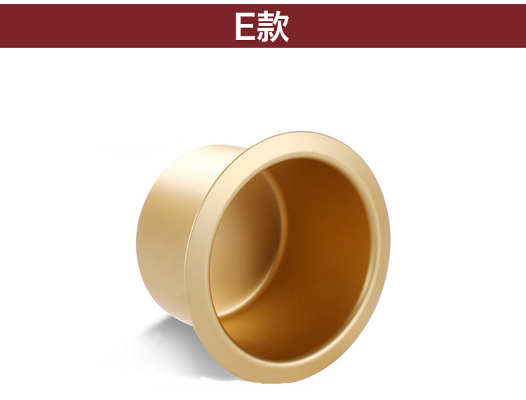 房车铝合金杯托 商务车折叠桌烟灰缸拖挂车升降餐桌饮料架茶杯托