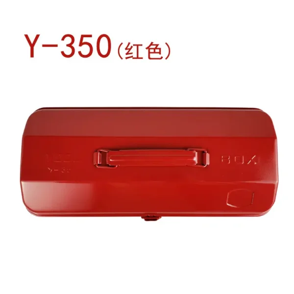 批发Y-350大容量金属工具箱手提工具箱 红色铁五金 五金收纳箱