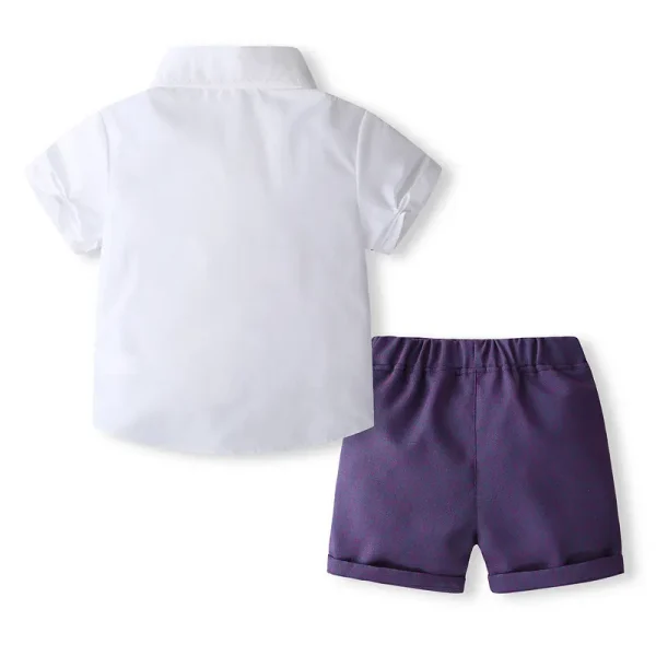 儿童套装礼服夏季新款英伦绅士纯色马甲小西服男童主持合唱演出服