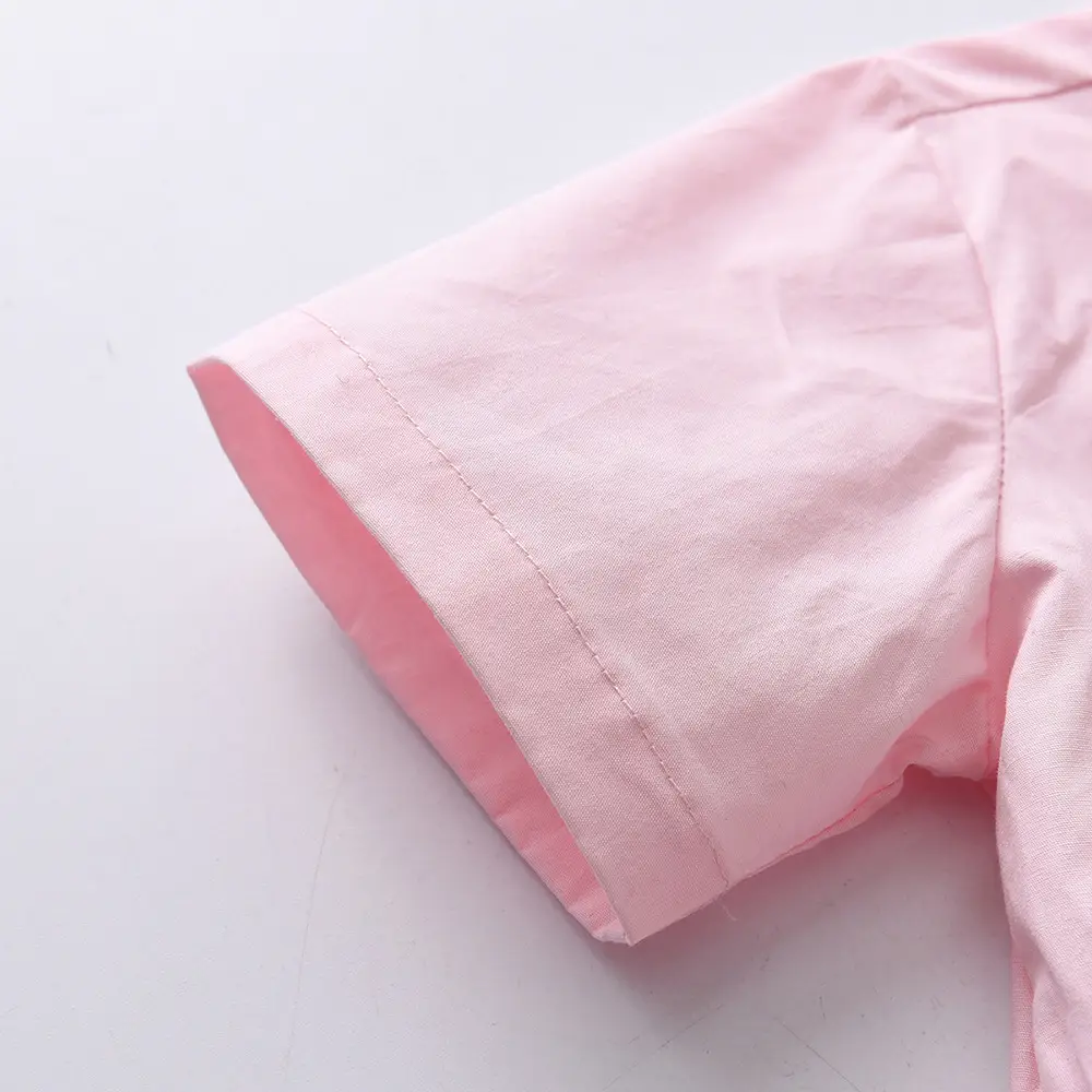 新品童装批发男童粉色短袖衬衫背带裤生日礼服一件代发儿童服装