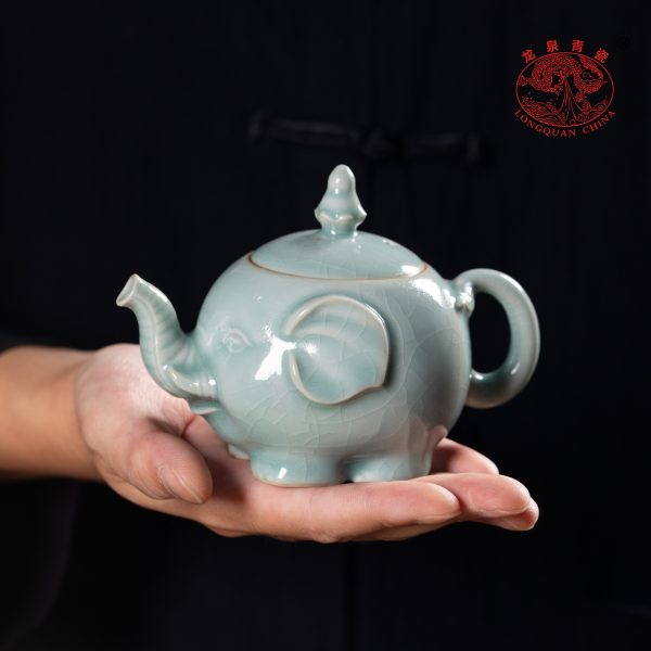 龙泉青瓷开片可养功夫茶具带过滤单个泡茶壶汝瓷陶瓷一人用冲泡壶