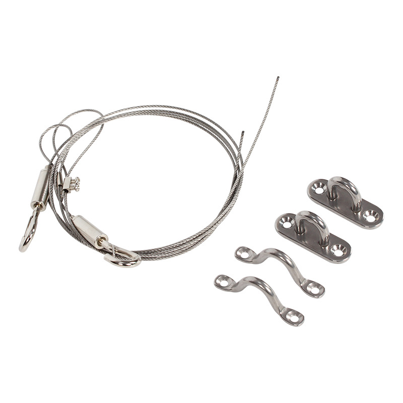 房车配件舱门拉锁行李储物箱门外挂不锈钢仓门钢丝拉绳加粗调节