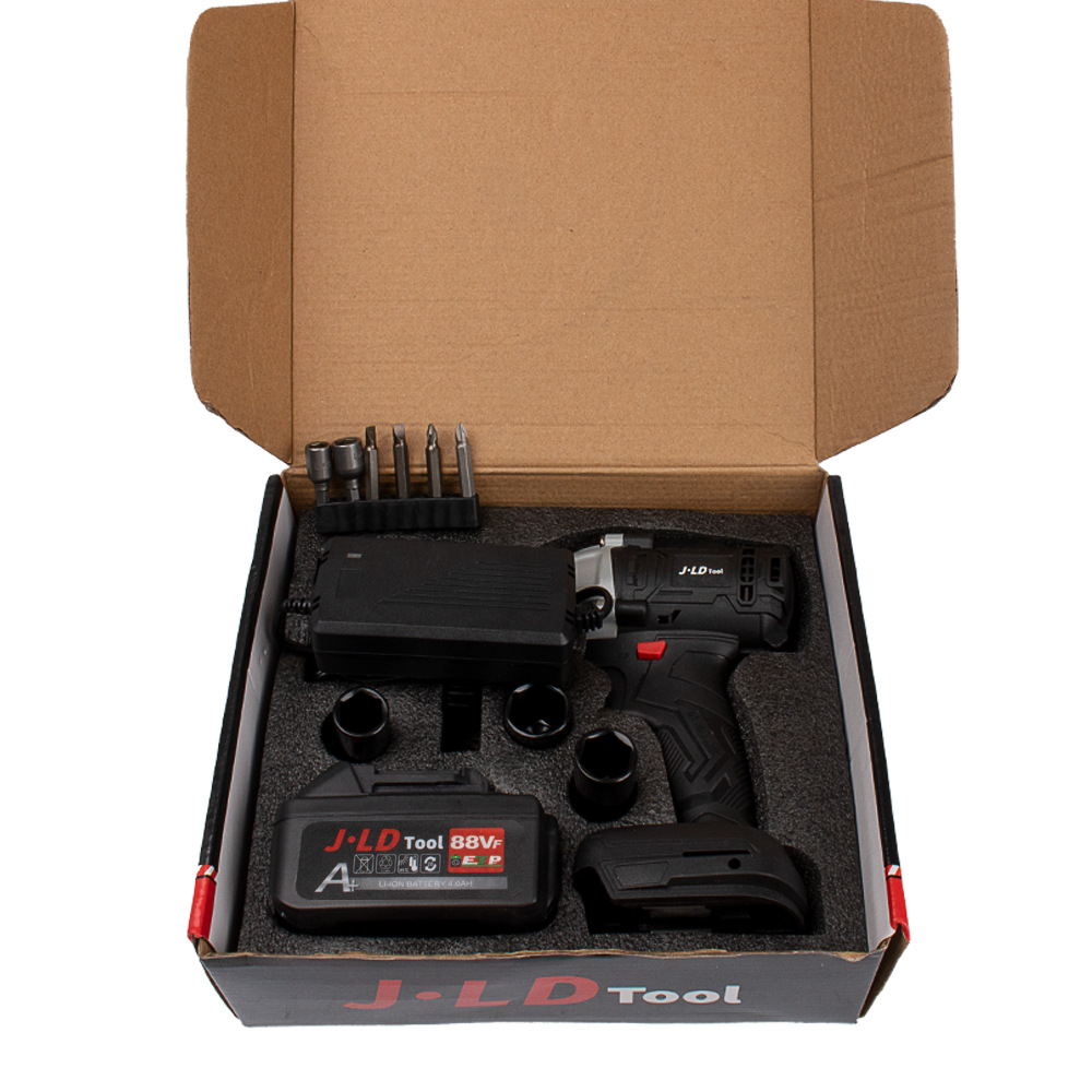 厂家直供无刷充电电动扳手大功率汽修架子工自动冲击扳手批发