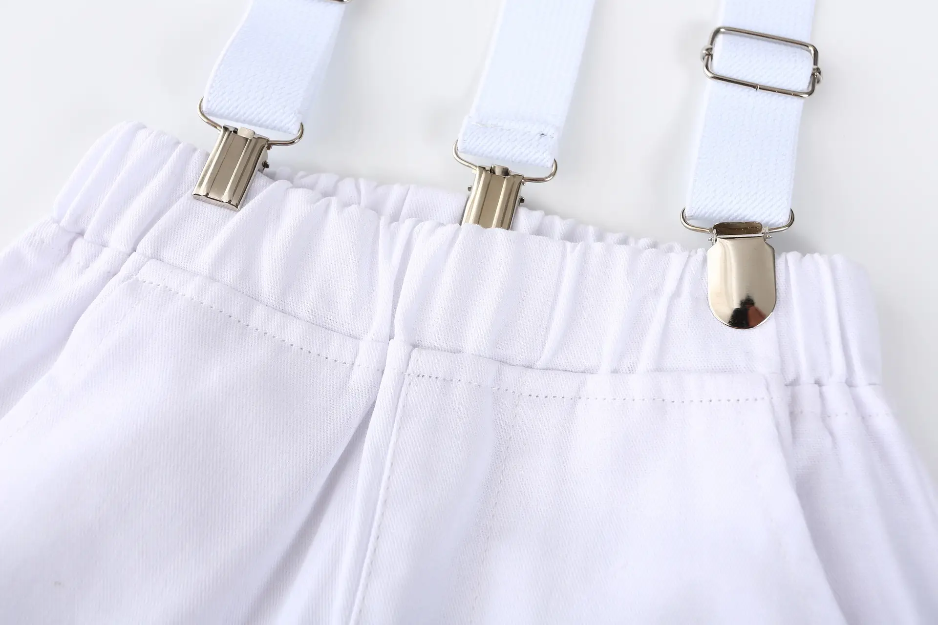 男童英伦绅士套装儿童演出服童装夏季短袖衬衫背带裤多件套批发