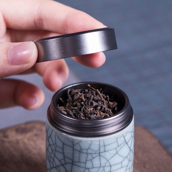 龙泉青瓷 厂家直销小号迷你茶叶罐 陶瓷便携家用旅行小茶罐可LOGO