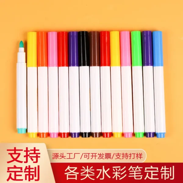 厂家直销不可洗布料笔 小白鞋diy手绘笔 白T恤填色织物笔