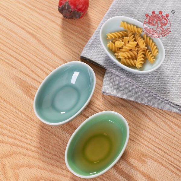 龙泉青瓷调味碟创意家用醋碟蘸料碟酱油调料火锅碟小碗陶瓷小吃碟