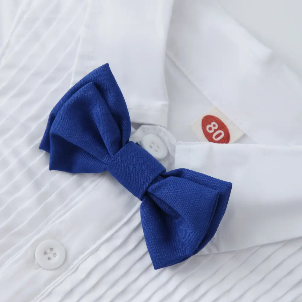 加工定制跨境欧美夏季新款纯色短袖短裤童装宝宝背带裤蝴蝶结套装