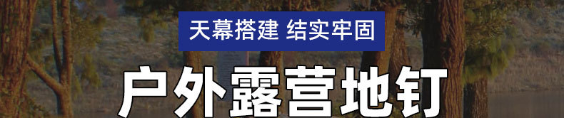 多款户外露营地钉Ground nail 高品质直条野营天幕沙滩营帐篷地钉
