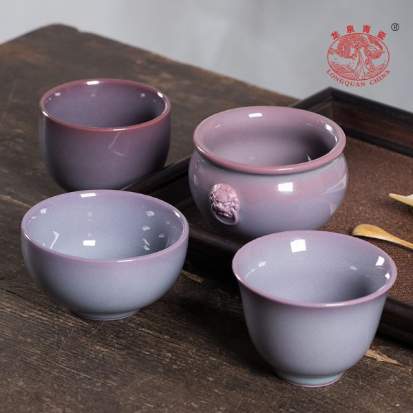 龙泉青瓷 茶杯功夫茶具主人杯单杯 陶瓷杯个人杯茶碗品茗杯盏批发