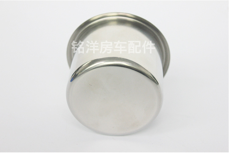 房车不锈钢杯托 拖挂车升降桌饮料架旅居车烟灰缸杯 折叠桌茶杯托