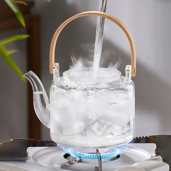 煮茶壶全玻璃烧水泡茶专用电陶炉耐高温家用养生花茶具提梁蒸茶器