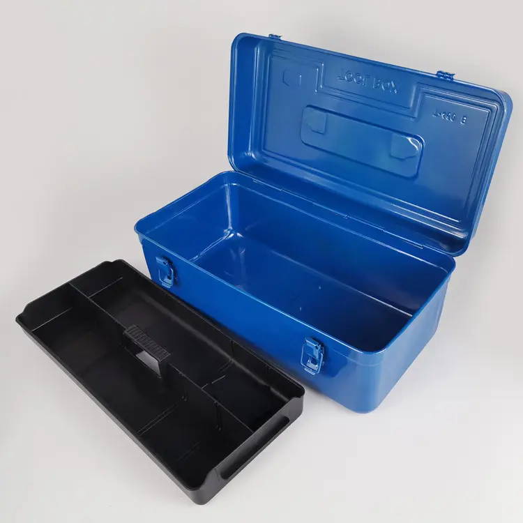 多层工具箱大号工具箱460B铁皮工具箱加厚双层收纳箱铁制工具箱