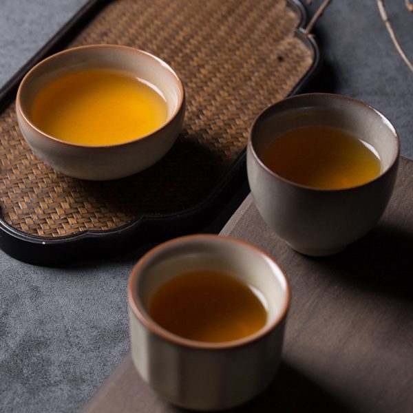 龙泉青瓷 功夫茶杯手工猪油冻主人杯单杯 陶瓷品茗杯个人杯泡茶碗