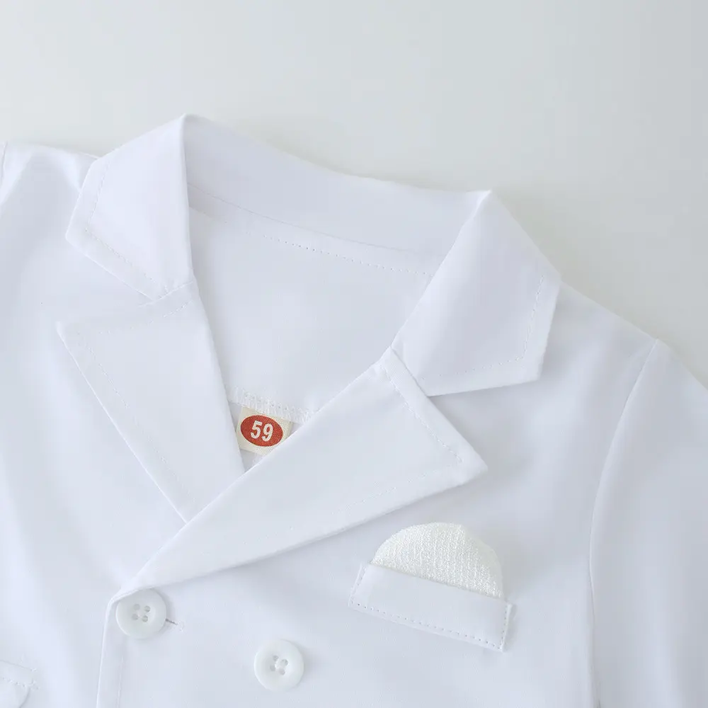 加工定制跨境男宝宝纯白色礼服春秋新款婴幼儿连体爬服长袖洗礼服