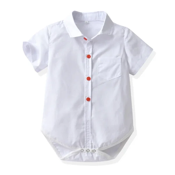 跨境婴儿哈衣套装新生儿出生宝夏季爬服三角哈衣抓周宴会礼服套装