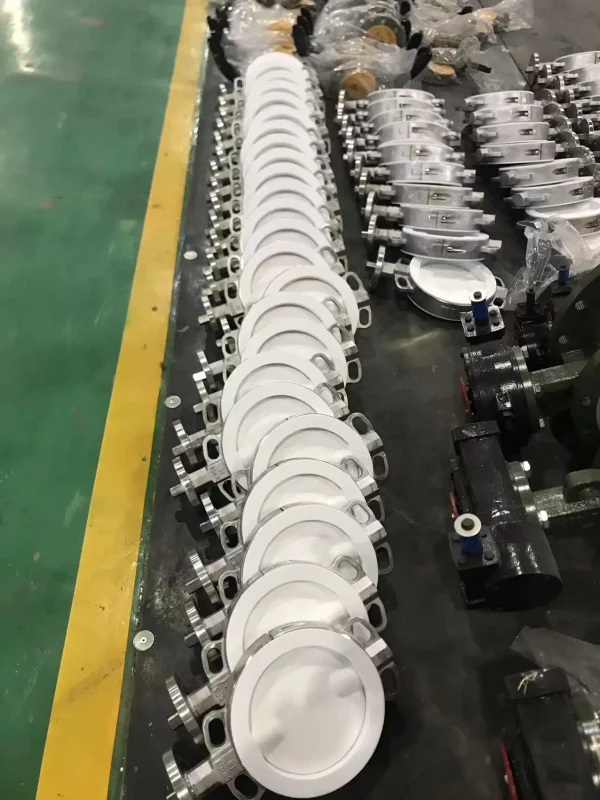D371F4-16P不锈钢衬四氟对夹蝶阀 衬氟蝶阀 304体 对夹蝶阀耐酸碱