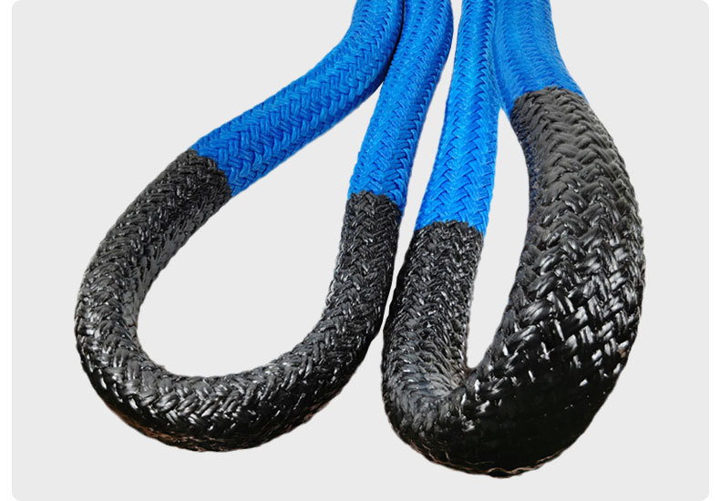 黑蓝色尼龙拖车绳22mm x 3m 汽车救援拖车绳
