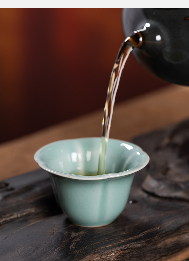龙泉青瓷创意手工主人杯单杯陶瓷功夫茶杯家用小号个人专用品茗杯