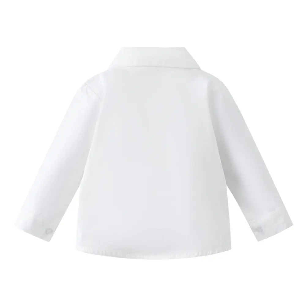 跨境欧美新款春秋童装 男童长袖衬衫绅士礼服单上衣领结表演服