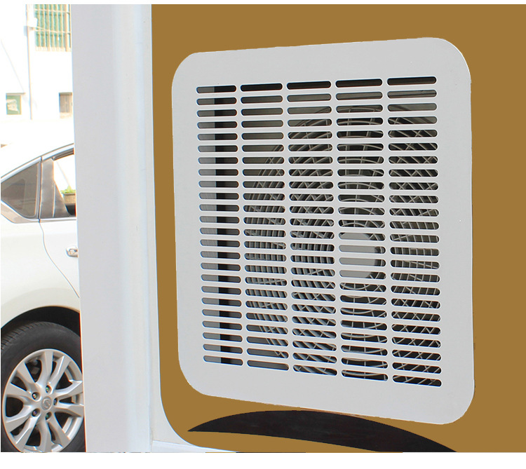 房车改装配件 旅居车空调外机出风口 房车不锈钢白色格栅检查口