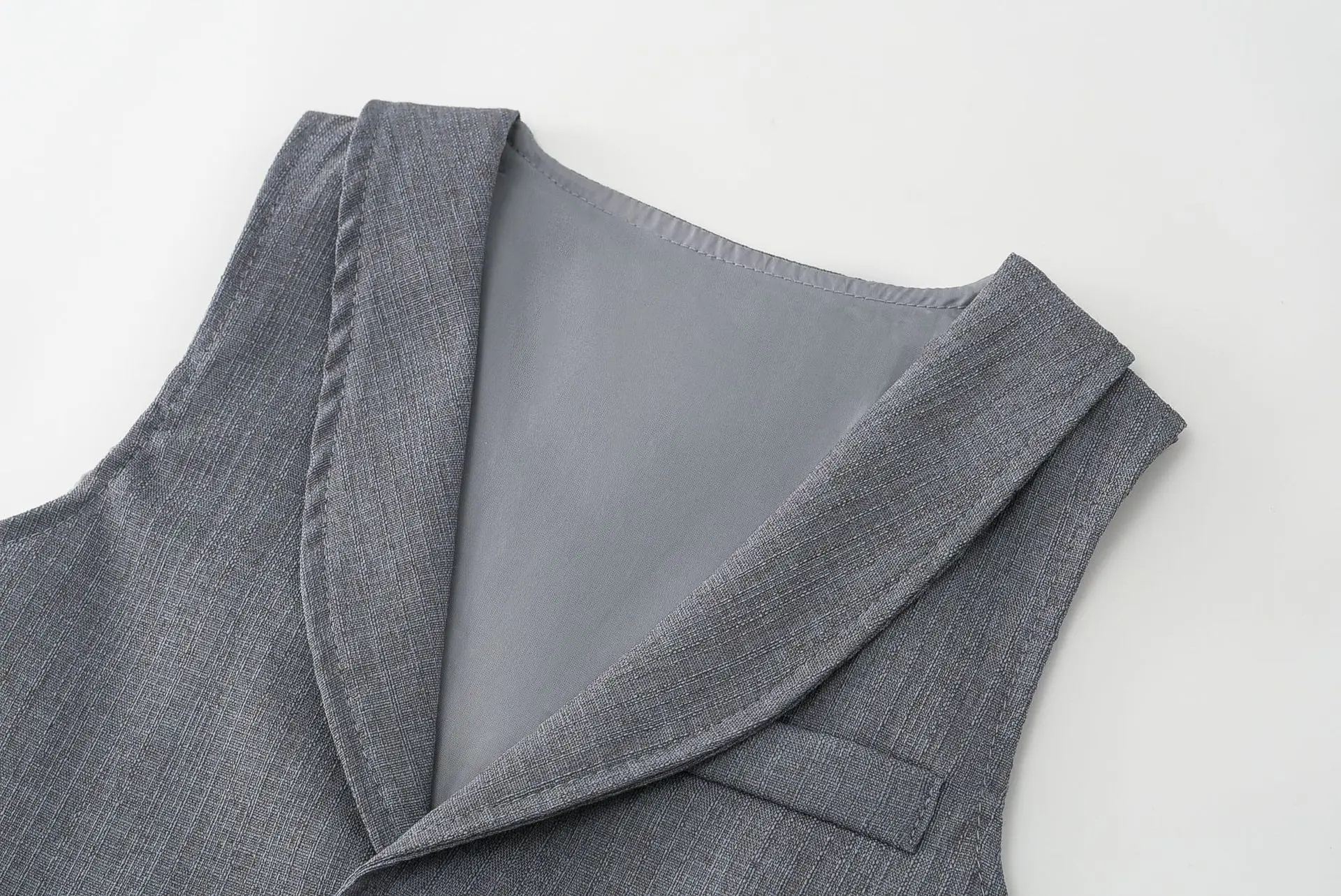 跨境男童西服套装小童周岁生日宴会礼服马甲长袖衬衫长裤三件绅士
