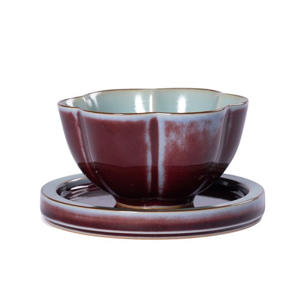 龙泉青瓷 功夫茶杯钧窑手工主人杯单个杯 陶瓷高档品茗杯泡茶杯盏