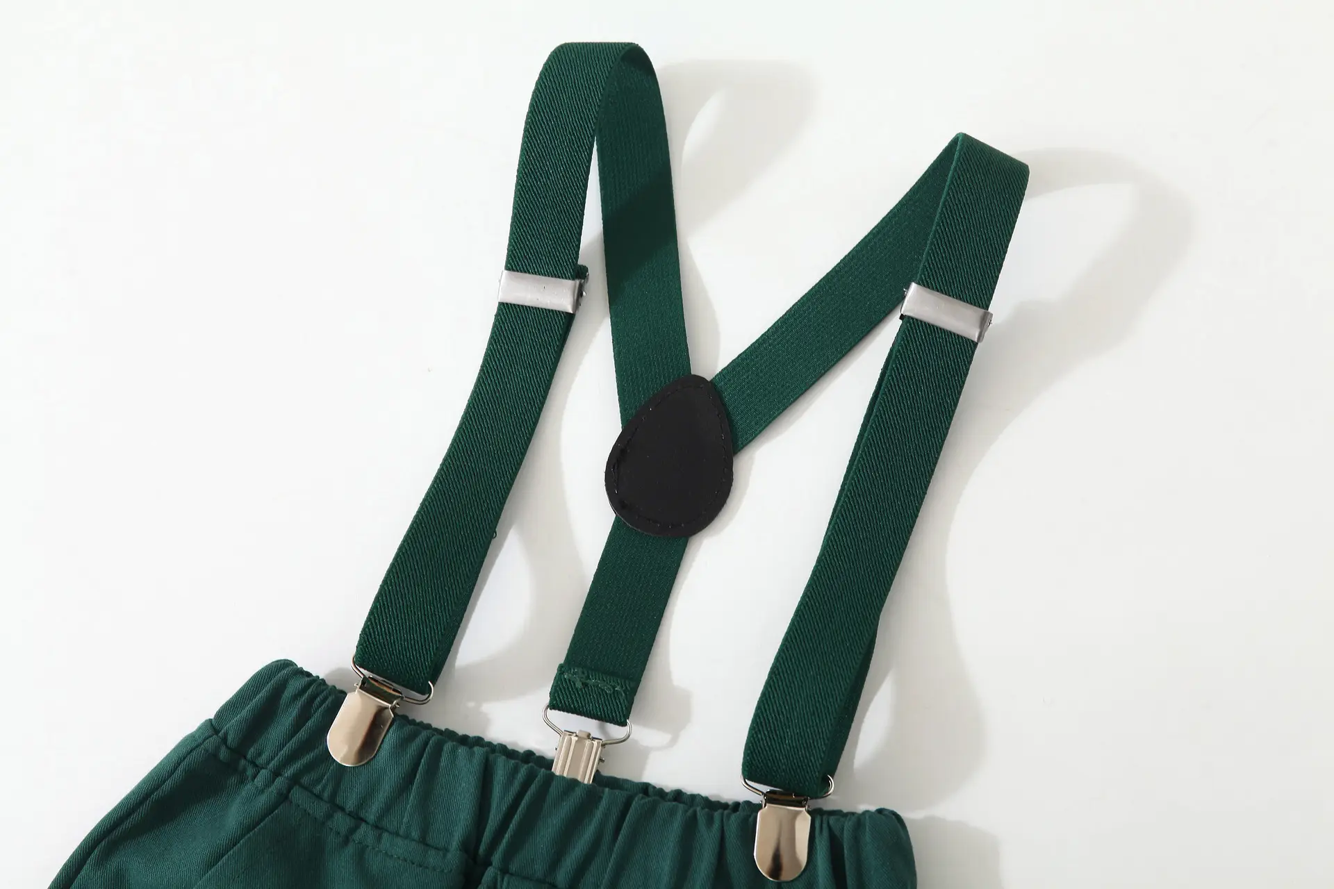 男童英伦绅士套装儿童演出服童装夏季短袖衬衫背带裤多件套批发